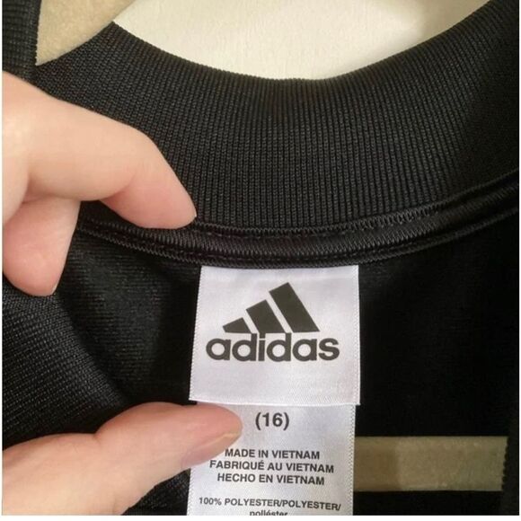 Adidas Black with Rose Gold Accents on Zip Up Jacket - Picture 3 of 8